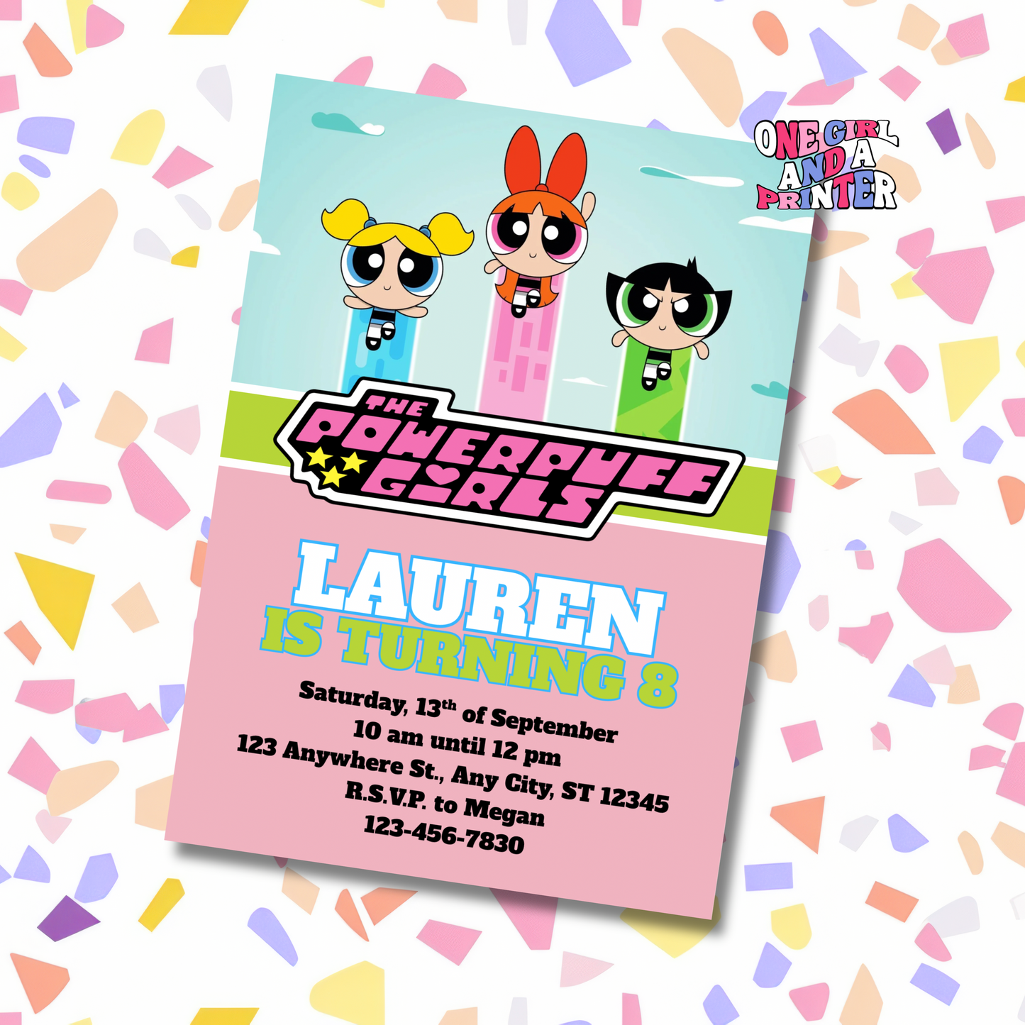 Powerpuff Girls Birthday Invitation