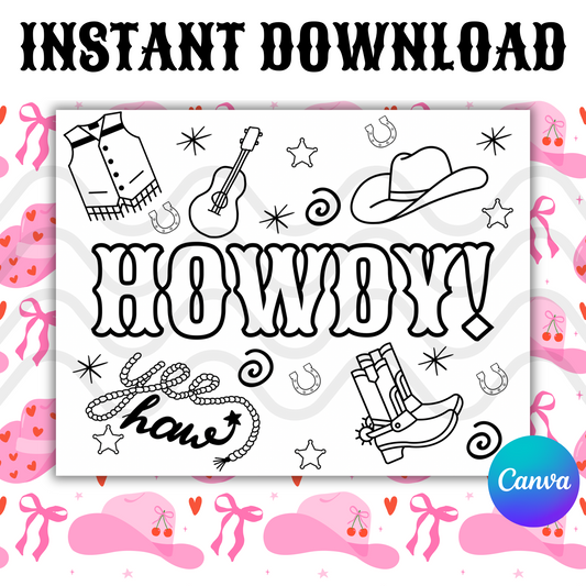 Howdy Doodle Coloring Sheet