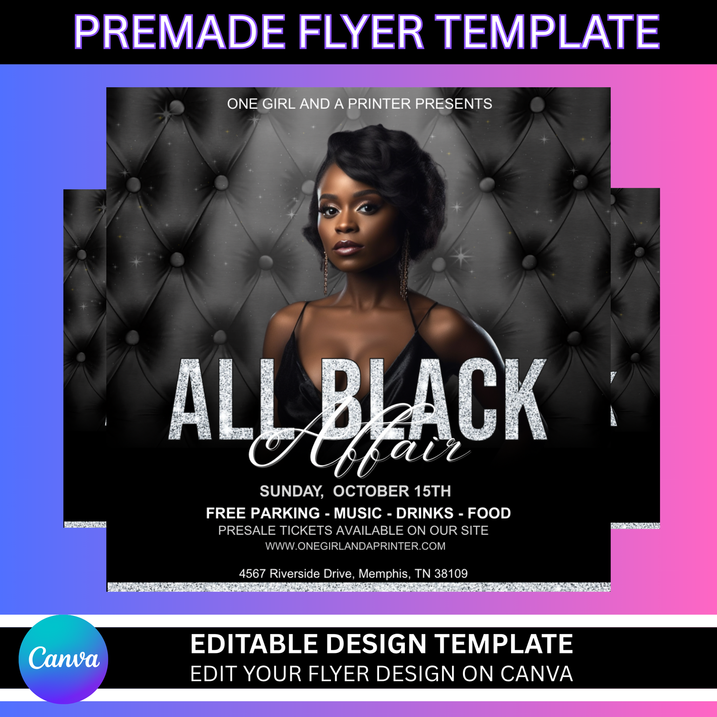 All Black Affair Template