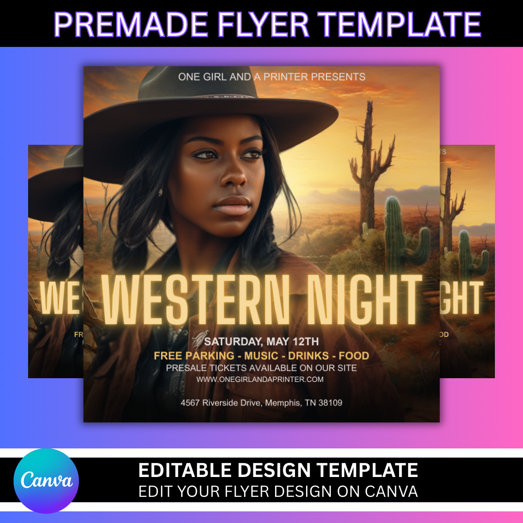 Western Night Template