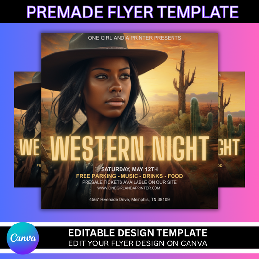 Western Night Template